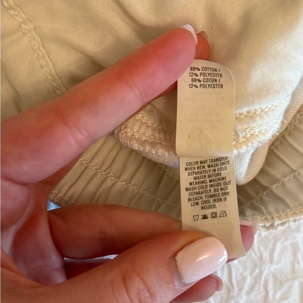 Aerie High-Rise Distressed White Denim Shorts - Size XL - Picture 6 of 10